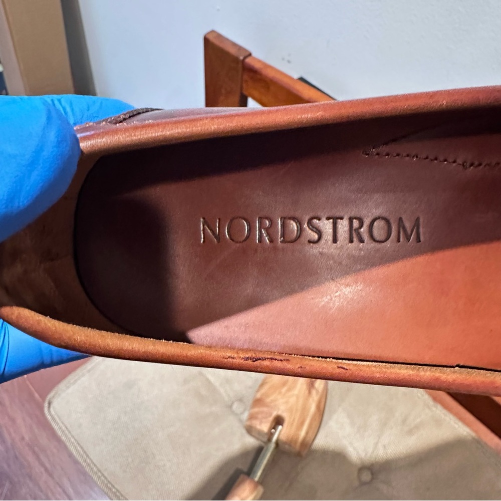 Nordstrom Men's Brown Leather Penny Loafers - Picture 13 of 14